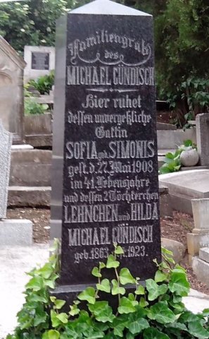 Guendisch Michael 1863-1923 Simonis Sofia 1866-1907 Grabstein